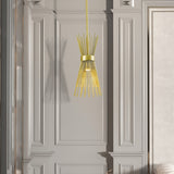 Maxax 1 - Light Single Bell Pendant With Wrought Iron Accents - N/A