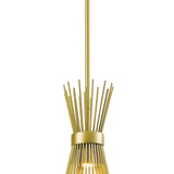 Maxax 1 - Light Single Bell Pendant With Wrought Iron Accents - N/A