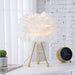 14.5" Tripod Feather Table Lamp