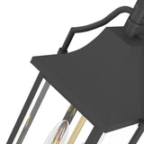 Maxax 17.6" Black Metal Outdoor Wall Light - N/A