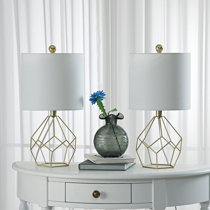 19" Bedside Table Lamp Set (Set of 2)