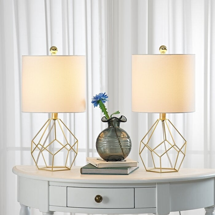 19" Bedside Table Lamp Set (Set of 2)