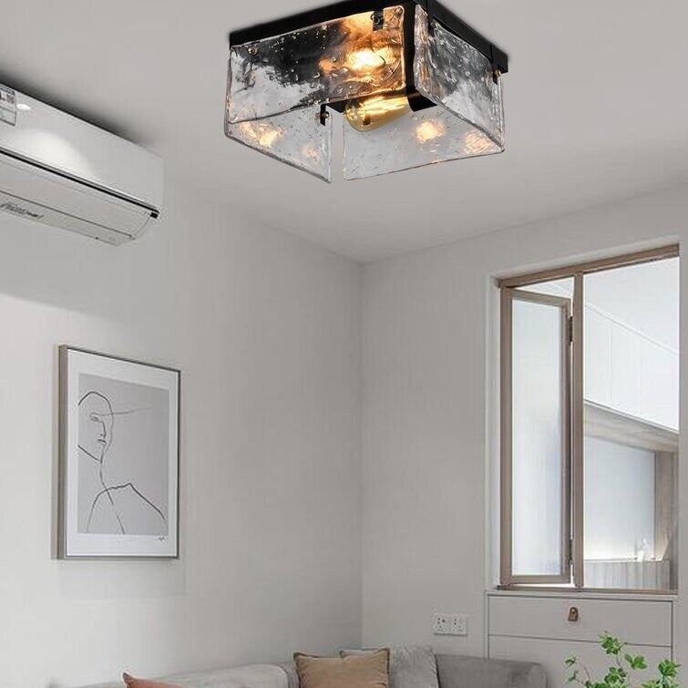 Maxax 2 - Light 11.81'' Galss Shade Flush Mount