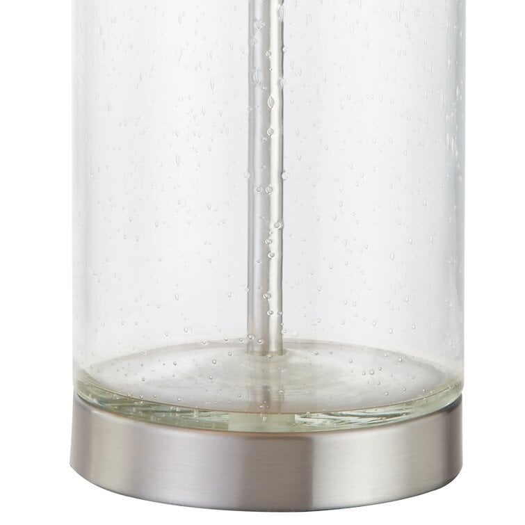 23.75" Clear Glass Table Lamp Set (Set of 2) - 13*13*23.75