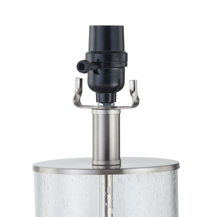 23.75" Clear Glass Table Lamp Set (Set of 2) - 13*13*23.75