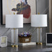 23.75" Clear Glass Table Lamp Set (Set of 2) - 13*13*23.75