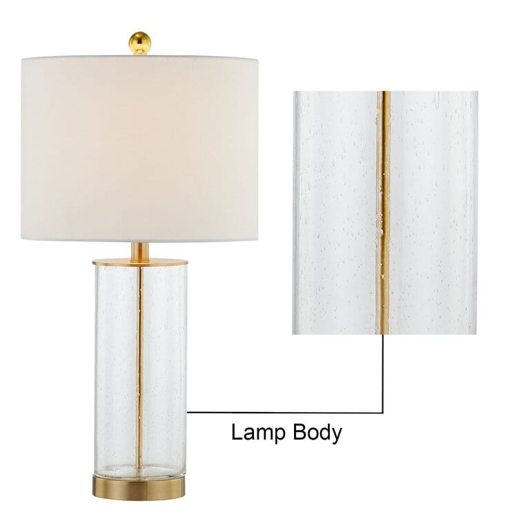 23.75" Clear Glass Table Lamp Set (Set of 2) - 13*13*23.75