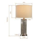 26.25" Silver Chrome Table Lamp Set with USB (Set of 2)