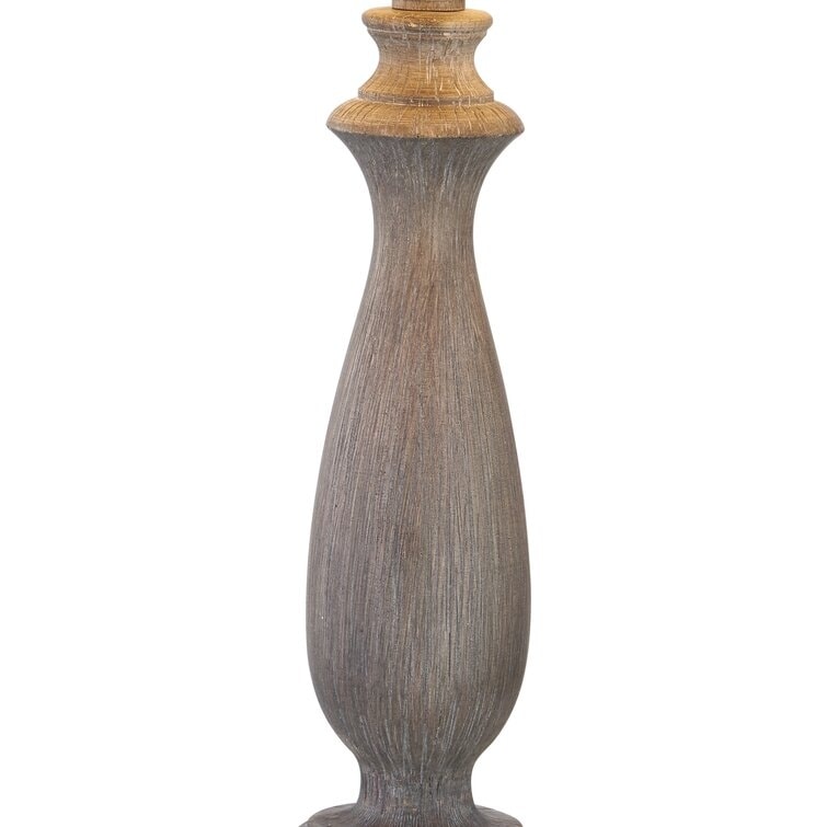 26.5'' Gray Table Lamp Set with USB