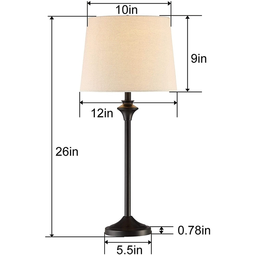 26" Buffet Table Lamp Set (Set of 2)