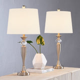 27'' Nickel Table Lamp Set (Set of 2)