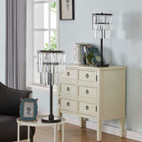 28" Crystal Black Table Lamp Set (Set of 2)