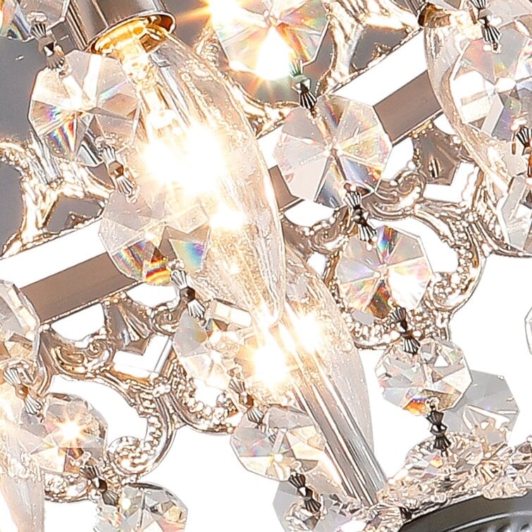 Maxax 4 - Light 15'' Chandelier Style Bowl Flush Mount