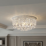 Maxax 4 - Light 15'' Crystal Metal Flush Mount - N/A
