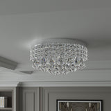 Maxax 4 - Light 15'' Crystal Metal Flush Mount - N/A