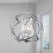 Maxax 4-Light Unique/Statement Globe Chandelier with Crystal