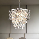 Maxax 5 - Light Lantern Drum Chandelier with Crystal Accents