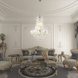 Maxax 6 - Light Unique / Statement Empire Chandelier with Crystal Accents