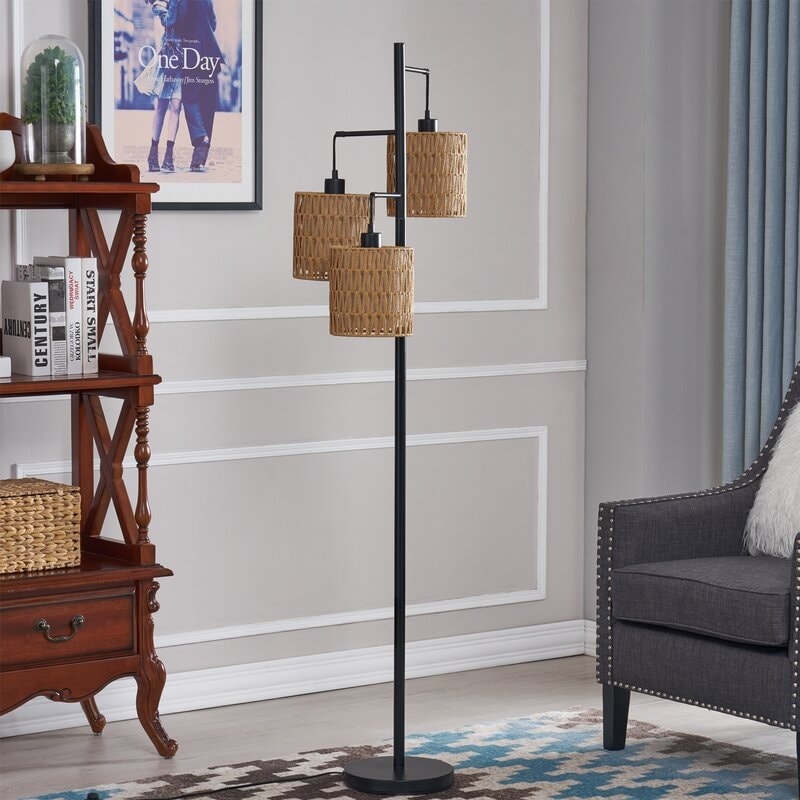 Maxax 65" Tree Floor Lamp - Wood