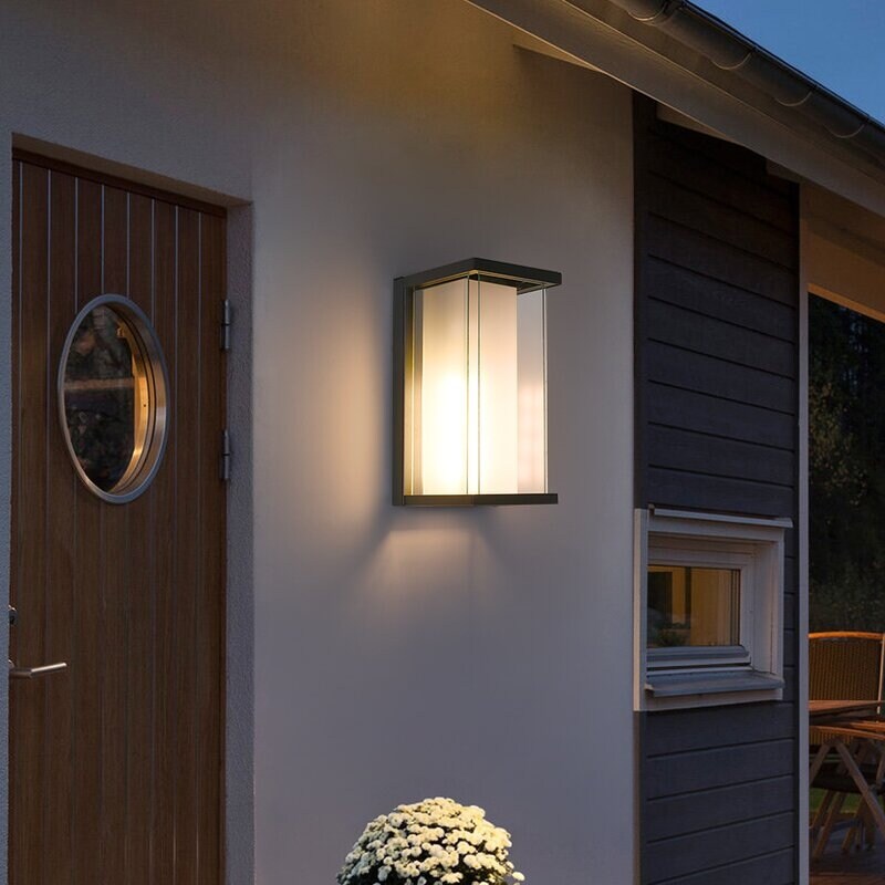 Maxax Black 12.6'' H Outdoor Flush Mount with Dusk to Dawn (Set of 2)