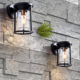 Maxax Wrought Iron Wall Light (Set of 2) - N/A