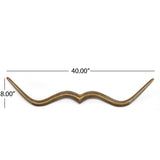 Maxeys Indoor Aluminum Handcrafted Mustache Decor by Christopher Knight Home