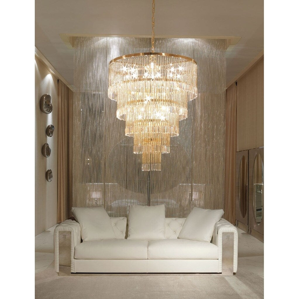 Maxime 12 light Chrome Chandelier Clear Elegant Cut Crystal - One Size