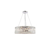 Maxime 12 light Chrome Chandelier Clear Elegant Cut Crystal - One Size