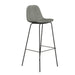 Maxine Vegan Leather Bar Height Stools Black Legs (Set of 2)