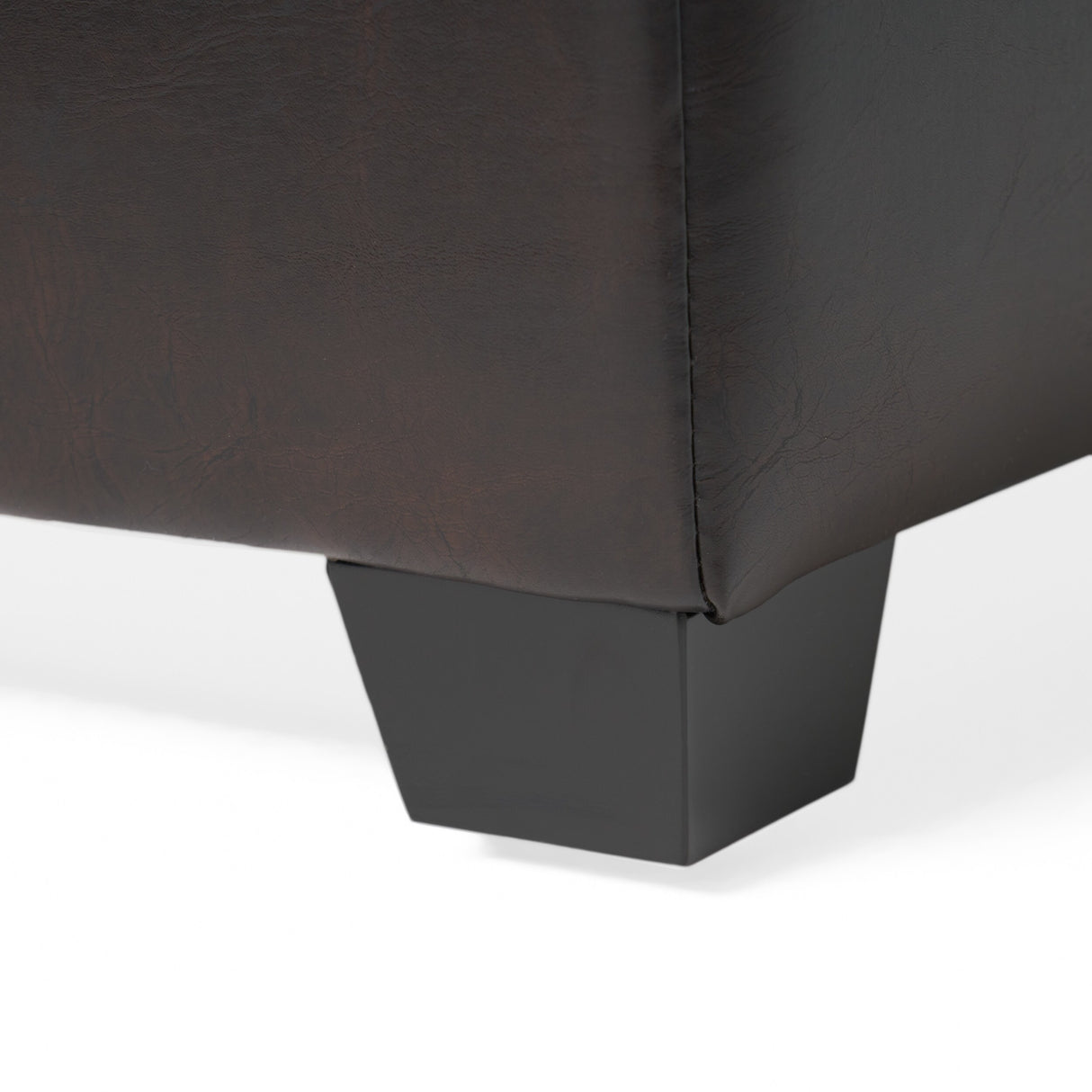 Maxwell Bonded Leather Tray Ottoman by Christopher Knight Home