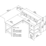 Mayfield 60W L Shaped Computer Desk with Organizer by Bush Furniture