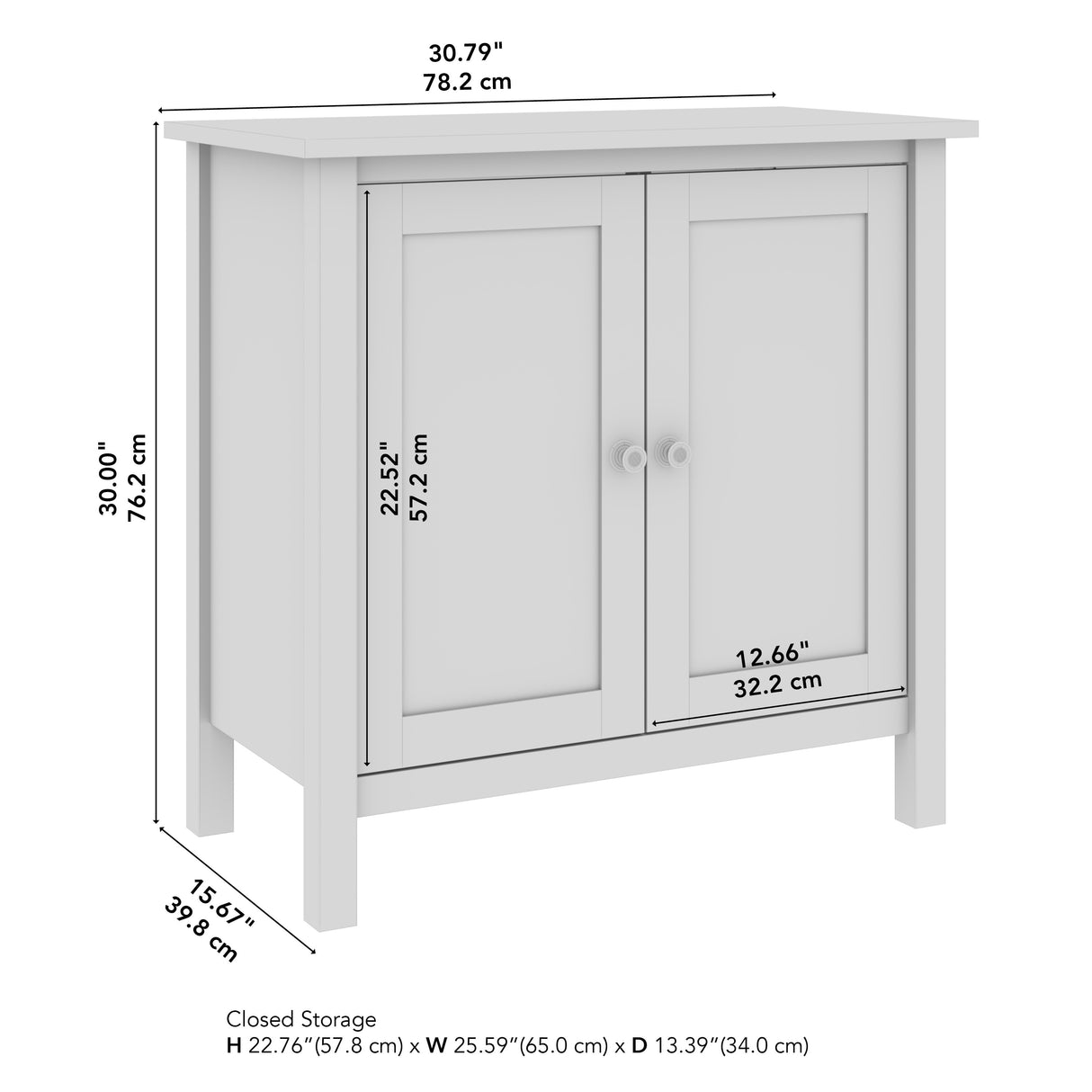 Mayfield Accent Storage Cabinet with Doors by Bush Furniture