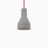 Maykke Amelia Concrete Pendent Light with Black and White Cord