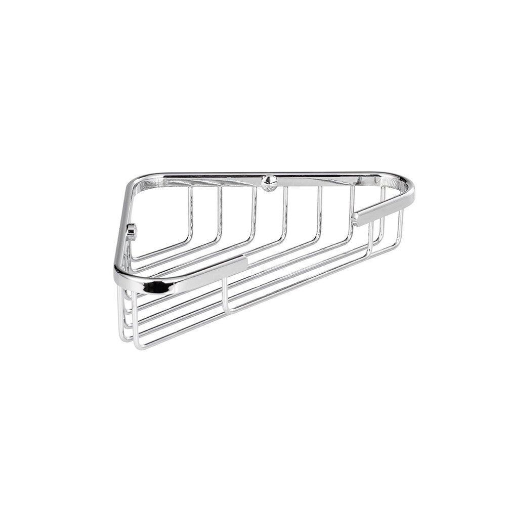 Maykke Dawn Wall Mount Corner Basket, 8 Inch, Polished Chrome