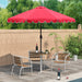 Maypex 9 Ft Scallop Tilt Crank Patio Umbrella