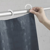 Maytex Madison Fabric Shower Curtain with Attached Roller Glide Hooks