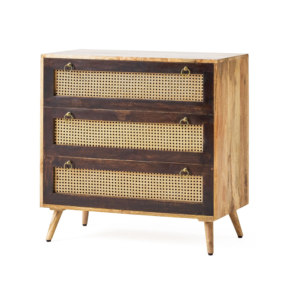 McCone Boho 3-drawer Mango Wood Sideboard by Christopher Knight Home - 33.00" L x 18.00" W x 33.00" H