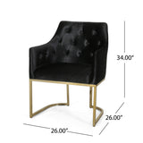 McDonough Modern Tufted Glam Accent Chair by Christopher Knight Home