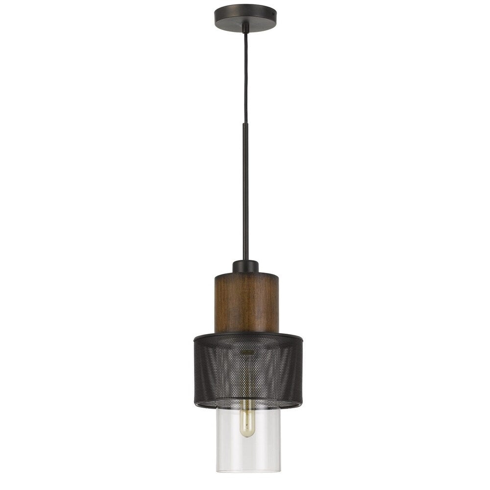 McKee Metal/wood Pendant Light - N/A
