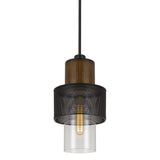 McKee Metal/wood Pendant Light - N/A
