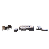 Mcclaskey 117'' Wide Outdoor Reversible Patio Sectional with Cushions