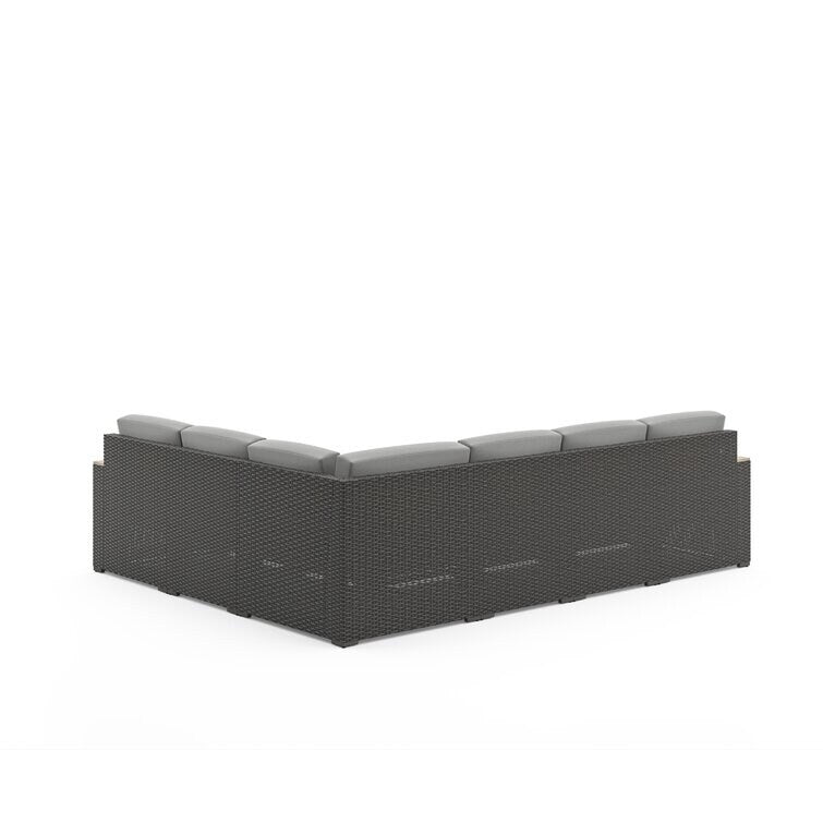Mcclaskey 117'' Wide Outdoor Reversible Patio Sectional with Cushions