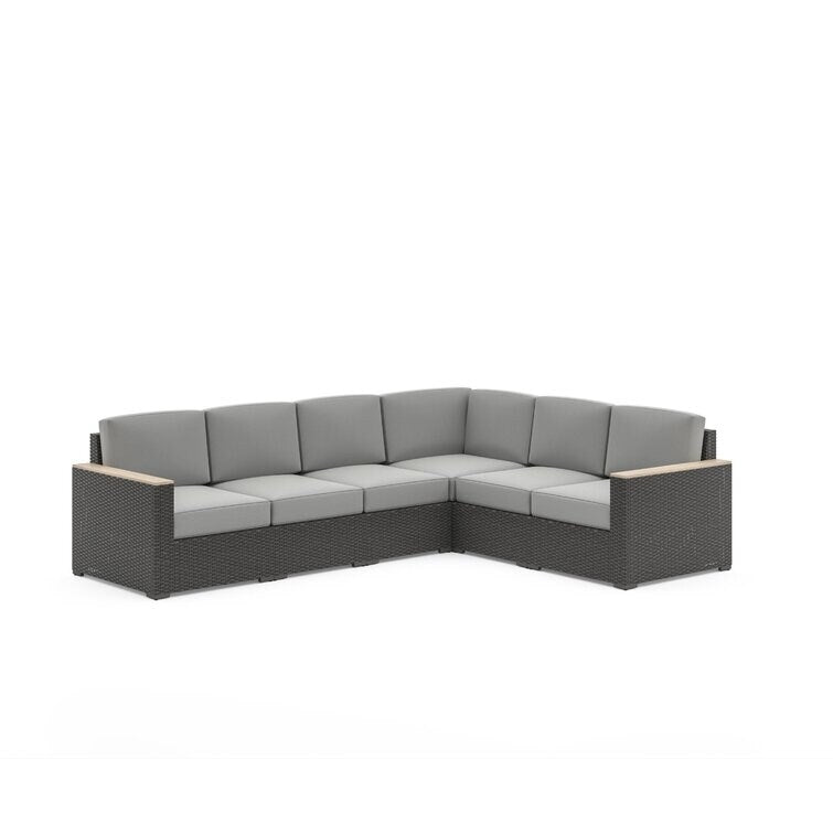 Mcclaskey 117'' Wide Outdoor Reversible Patio Sectional with Cushions