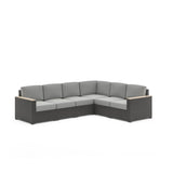 Mcclaskey 117'' Wide Outdoor Reversible Patio Sectional with Cushions