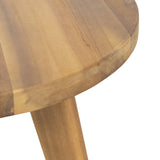 Mcgill Outdoor 3 Piece Acacia Wood Chat Set by Christopher Knight Home