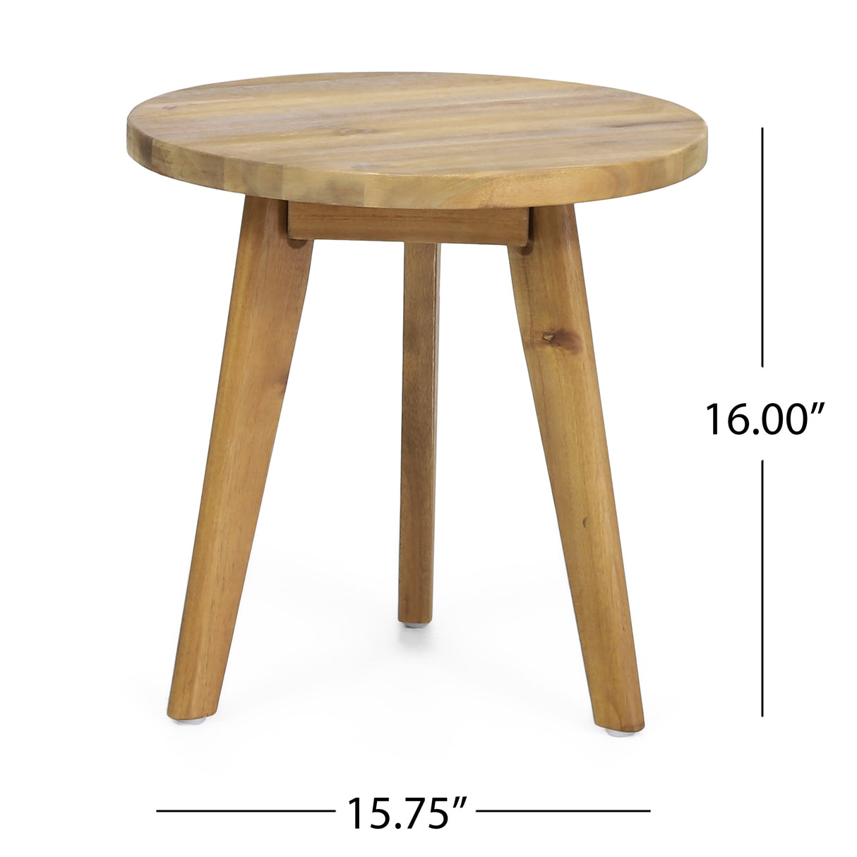 Mcgill Outdoor 3 Piece Acacia Wood Chat Set by Christopher Knight Home