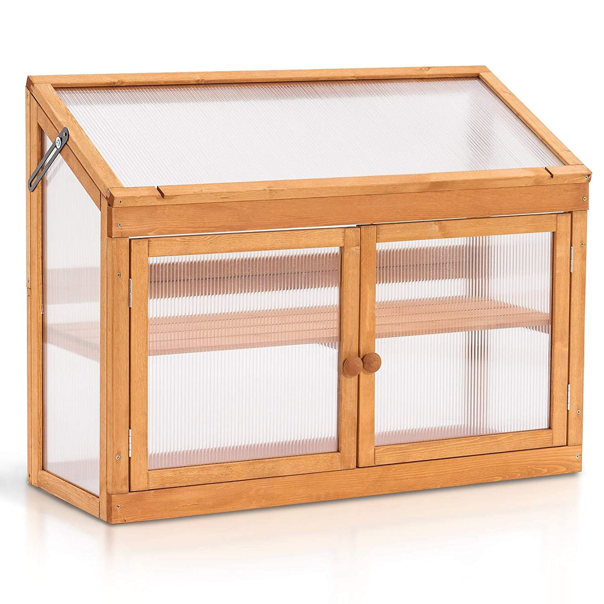 MCombo 2-Tier Cold Frame Greenhouse, Solid Wood 0160