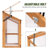 MCombo 2-Tier Cold Frame Greenhouse, Solid Wood 0160