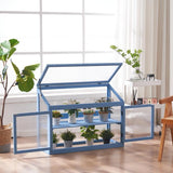 MCombo 2-Tier Cold Frame Greenhouse, Solid Wood 0160