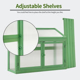 MCombo 2-Tier Cold Frame Greenhouse, Solid Wood 0160